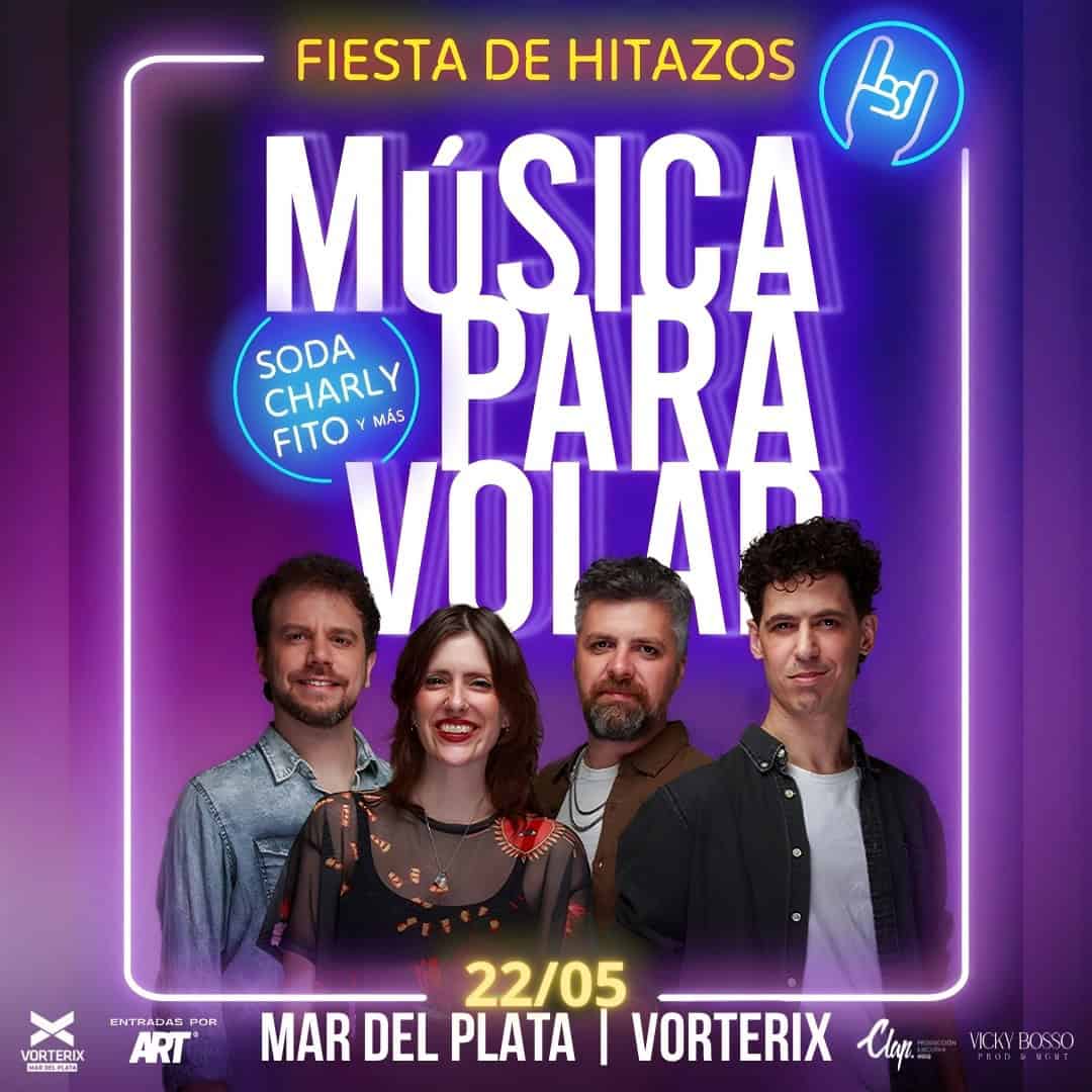 Música para Volar propone una “Fiesta de hitazos” en Mar del Plata